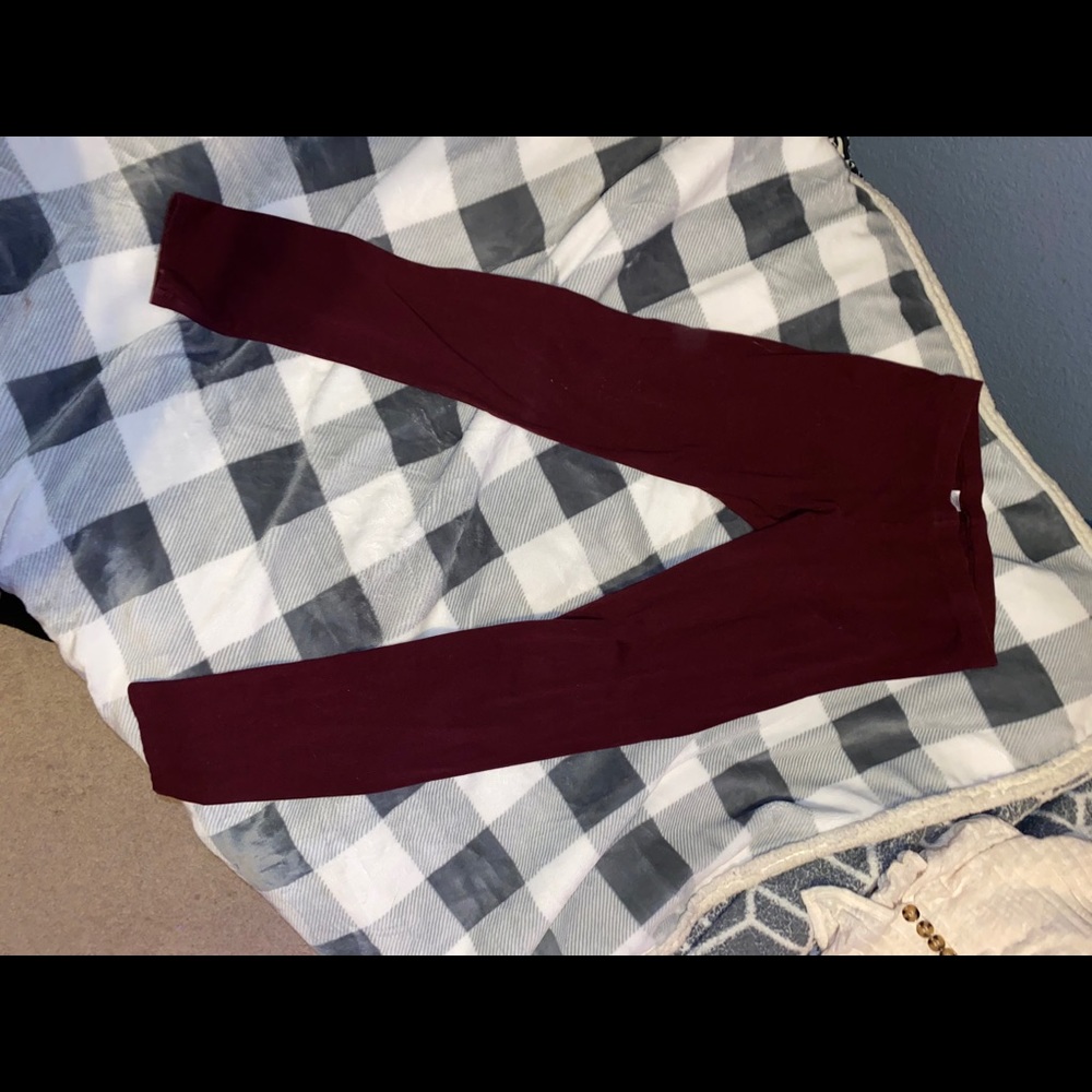 a.n.a burgundy leggings